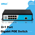 AF standard wide tempurature Gigabit 8 port swith poe